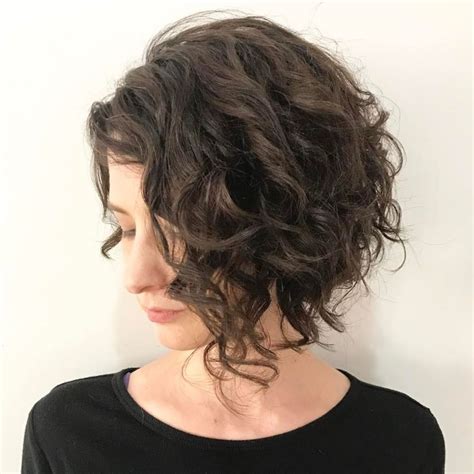 long bobs for curly hair|asymmetrical bob for curly hair.